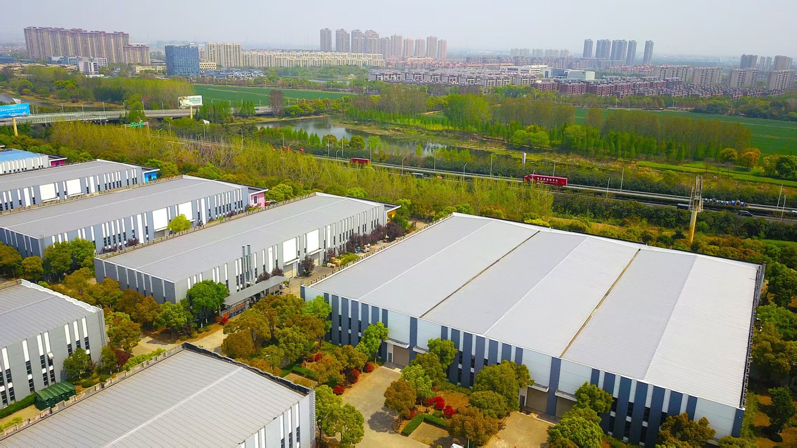 Sunnywell plant aerial view, Nantong